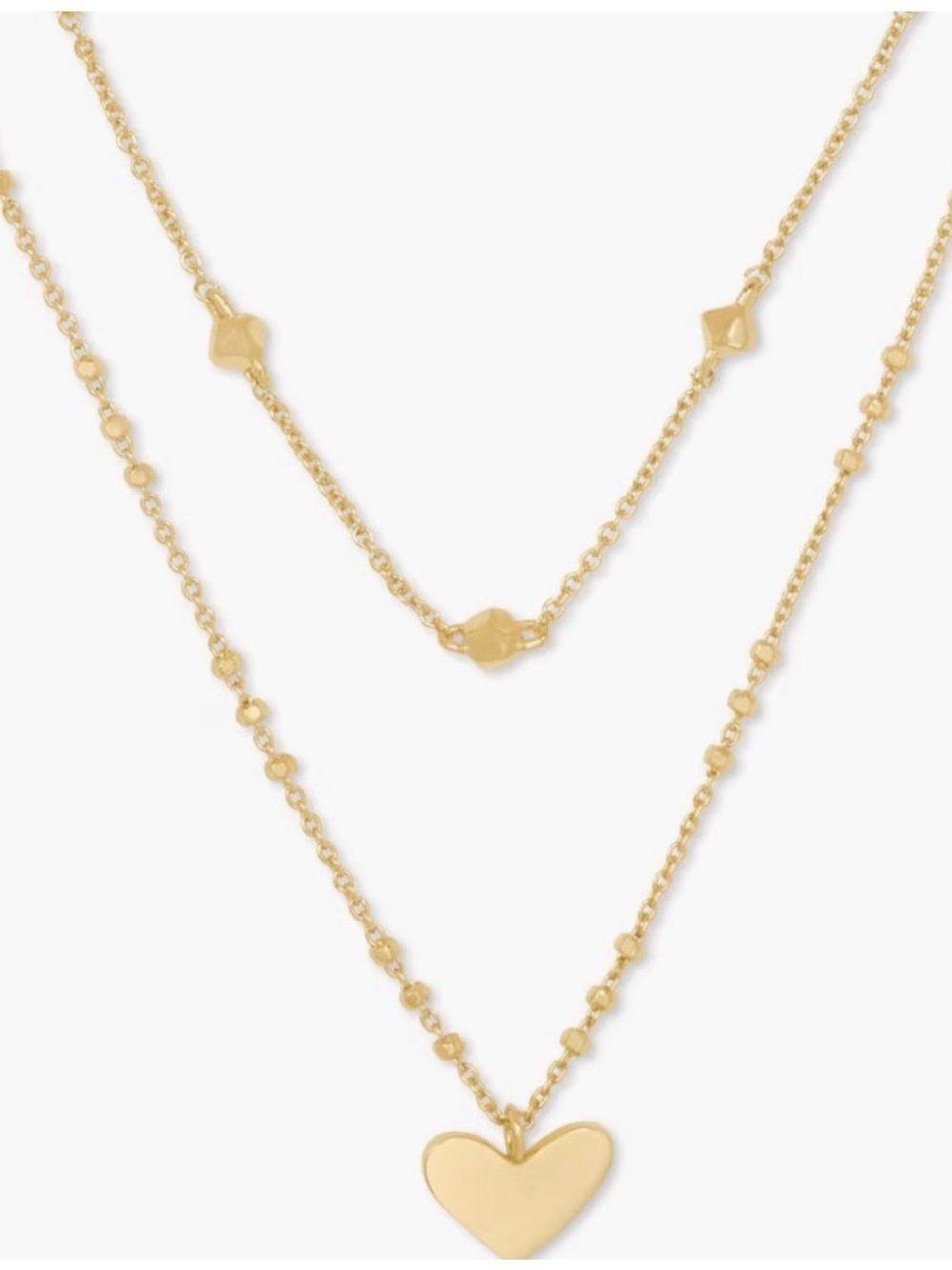 Kendra Scott Ari Heart multi strand Pendant Necklace